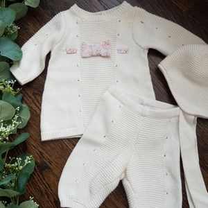 Jacadi Paris Knit Set with Hat